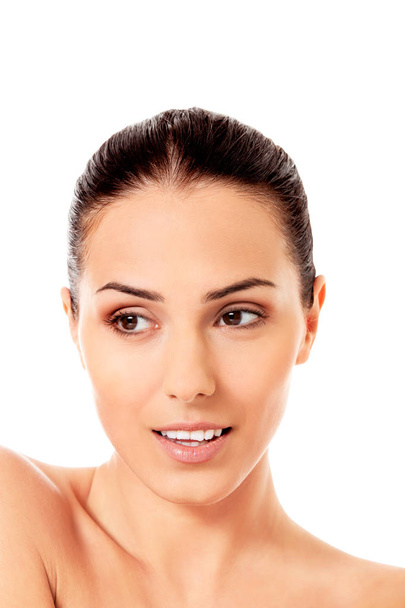 Beauty woman face with perfect fresh clean skin - Photo, Image