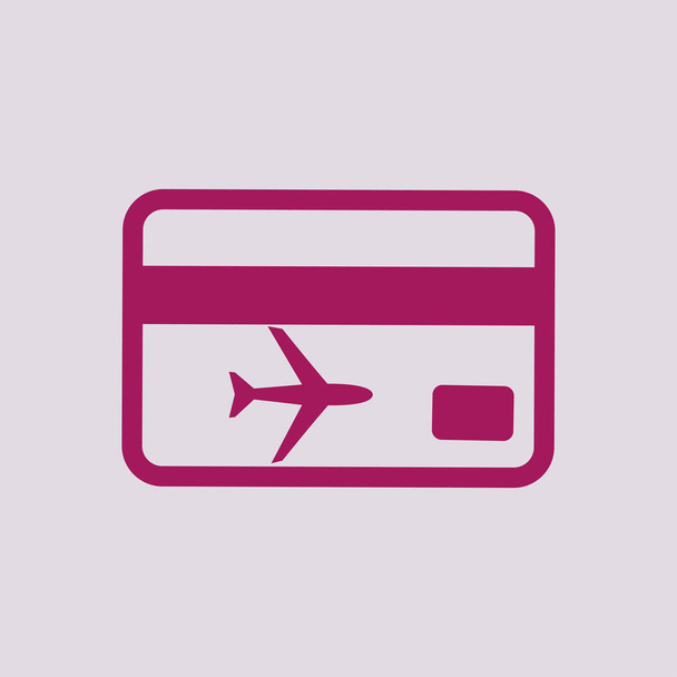 ticket icon illustration - Vector, Image