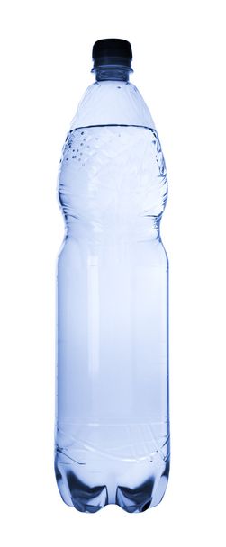 Botella de plástico de agua potable
 - Foto, Imagen