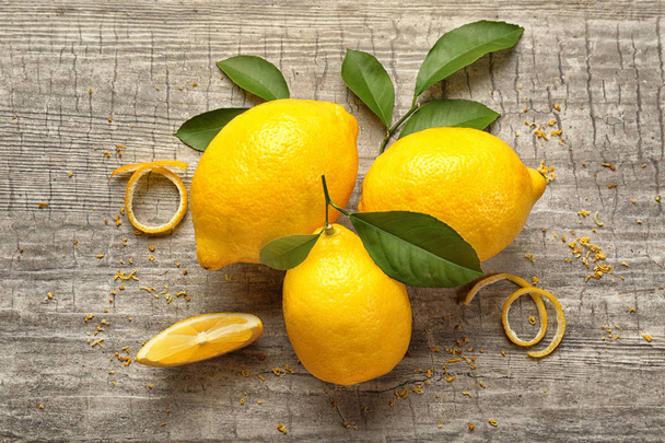 Delicious juicy lemons  - Фото, изображение