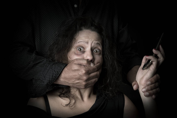 Woman victim of domestic violence - Photo, Image