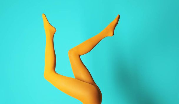 Legs of beautiful young woman - 写真・画像