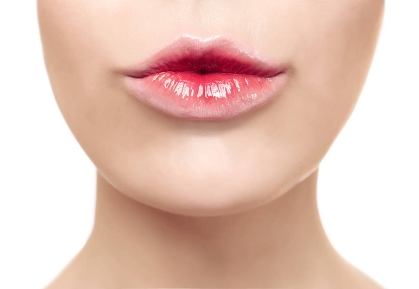 Young woman with beautiful lips - Φωτογραφία, εικόνα