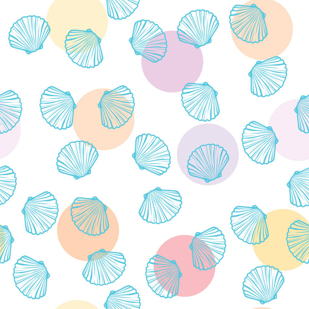 shells, sea, vector, illustration - Vector, imagen