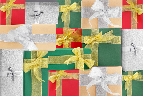 Christmas gift boxes - Foto, afbeelding