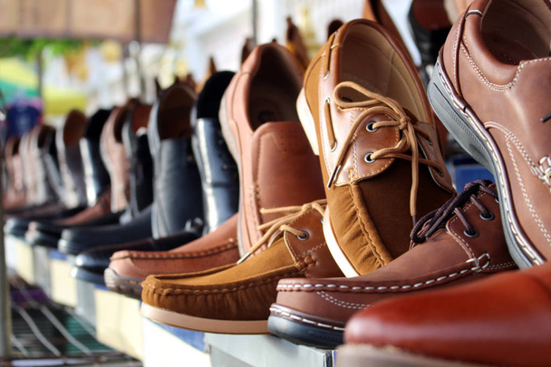 close up shoes leather background - Photo, Image