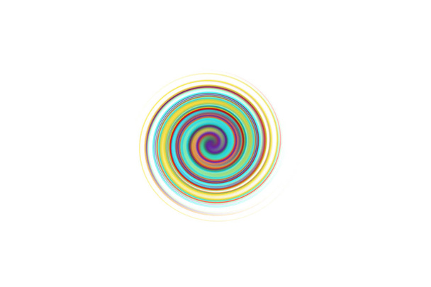 spiraal regenboog op geïsoleerde Wit - Foto, afbeelding