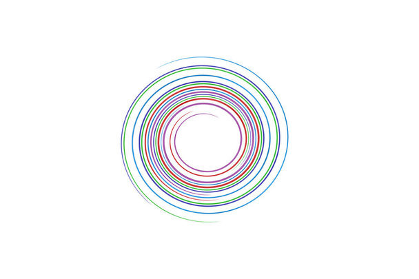 Spirale Regenbogen auf isoliertem Weiß - Foto, Bild