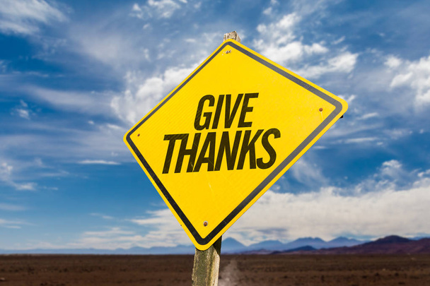 Give Thanks on a concept image - Photo, Image