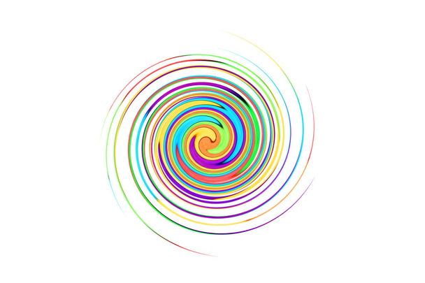 Spirale Regenbogen auf isolierten - Foto, Bild