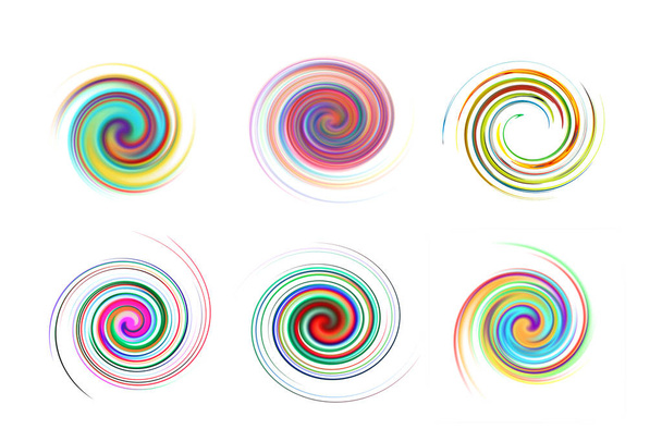 Spiral rainbow na izolované - Fotografie, Obrázek