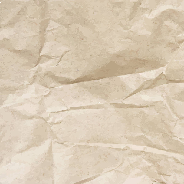 Crumpled paper background - Vector, Image