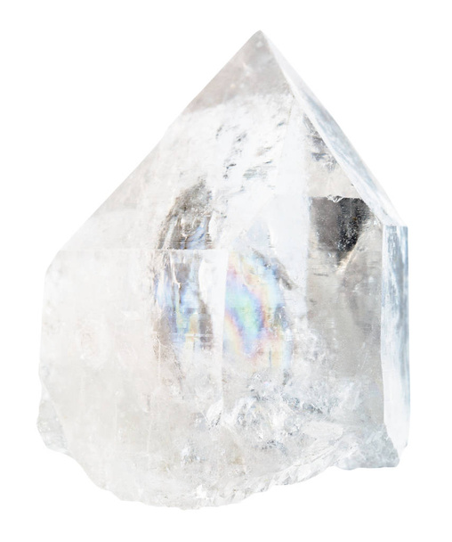 Cristal de roca aislado en blanco
 - Foto, Imagen