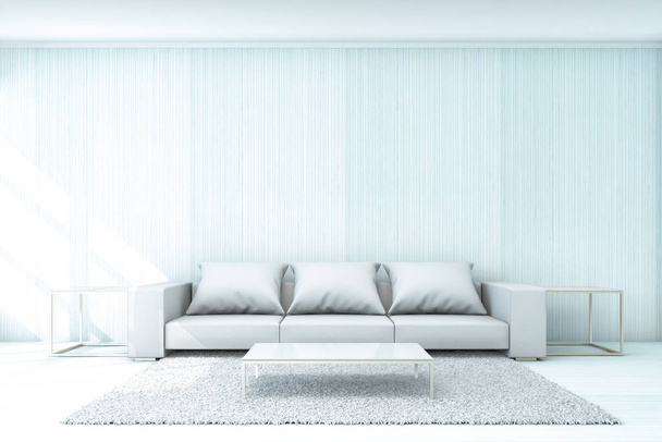 Obývací pokoj pozadí konceptu 3d vykreslování - Fotografie, Obrázek