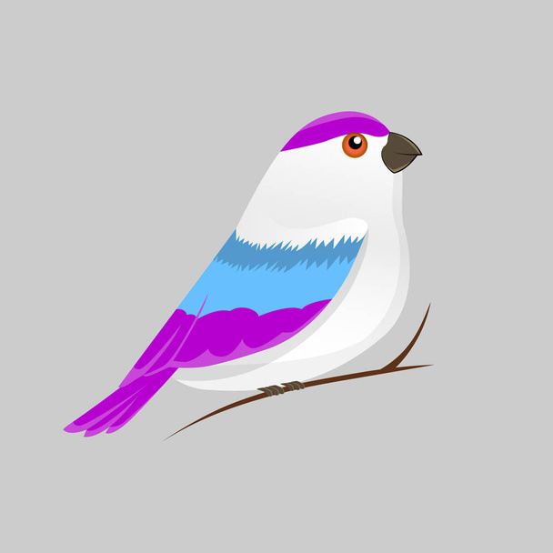 Imagen a color vectorial de un pájaro, icono de diseño de aves
 - Vector, Imagen