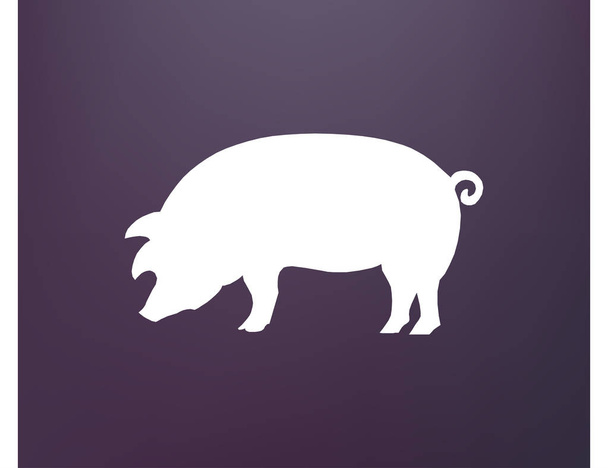 Schwein-Ikone. Schweinekönigin. Schweinevektorillustration - Vektor, Bild