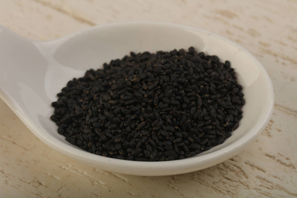 Zwarte sesam zaden - Foto, afbeelding