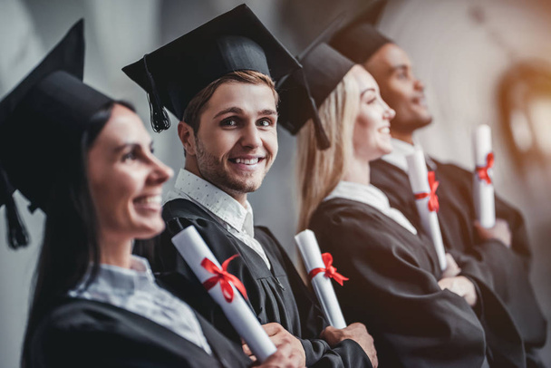 Graduates in university - Foto, Imagem