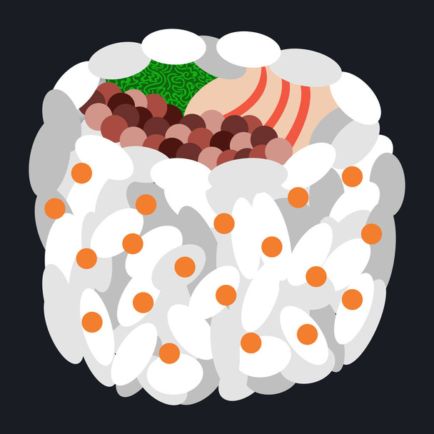 Isolated sushi food - Вектор, зображення