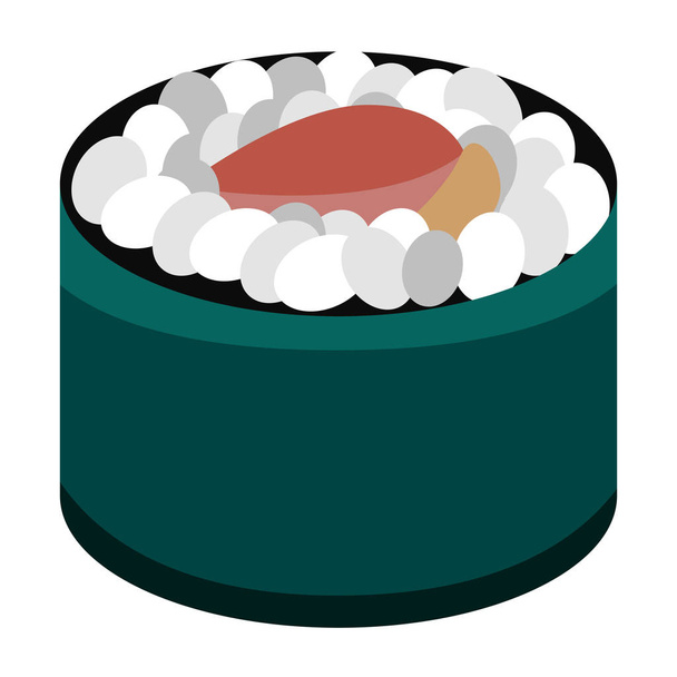 Isolated sushi food - Vector, Image