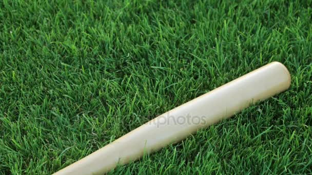 Baseball bat and ball close-up - Footage, Video