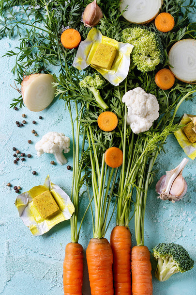 Vegetables for cooking soup - Foto, Imagen