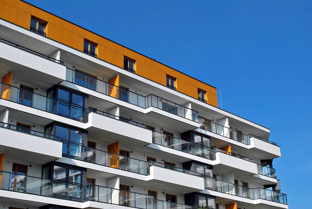  Modern apartman dış mimarisi - Fotoğraf, Görsel