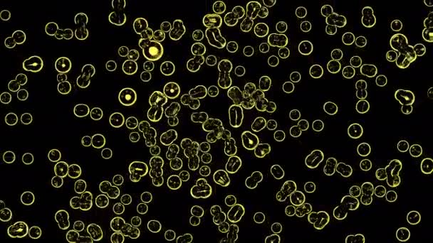 Počítačové animace s pohybující se částice - Záběry, video