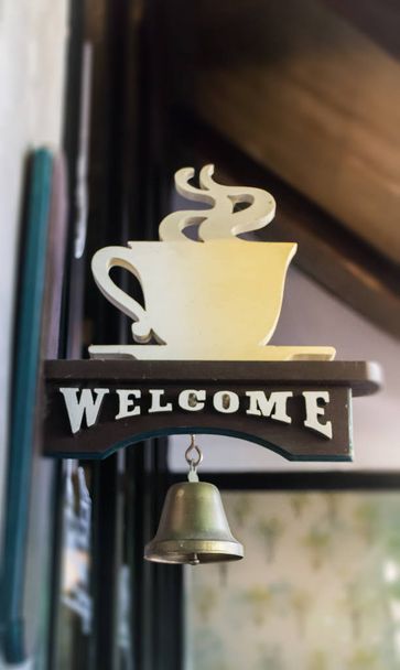 Kávézóban üdvözlő bell vintage stílusú - Fotó, kép