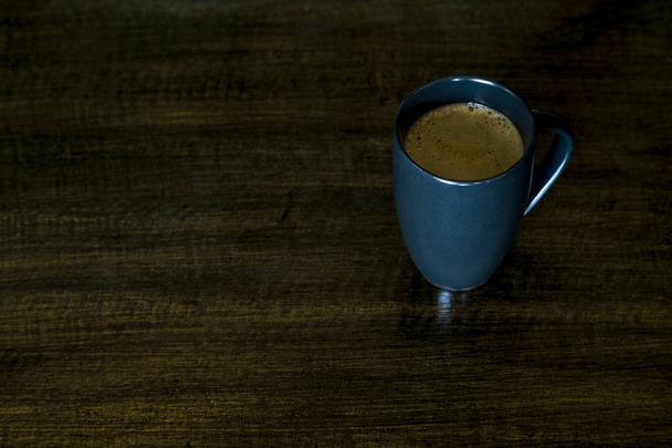 coffee mug on wood background. - Photo, Image