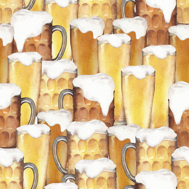 Акварельні келихи пива
 - Фото, зображення