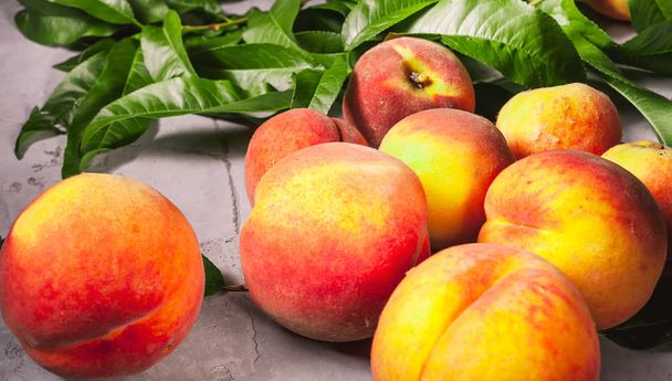 Свіжі персики, персиковий фруктовий фон, солодкі персики, група р
 - Фото, зображення