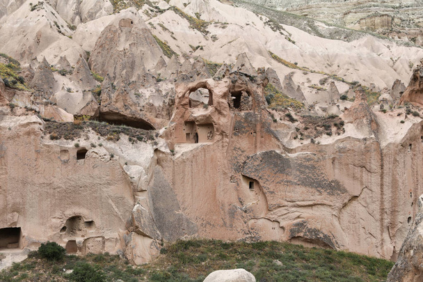 Rock Formations in Zelve Valley, Cappadocia - Fotografie, Obrázek