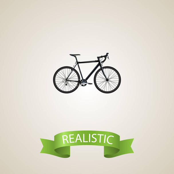 "Realistic Exercise Riding Element". Вектор реактивного циклокросса на чистом фоне. Может использоваться как символ велосипеда, велосипеда и велосипеда
. - Вектор,изображение