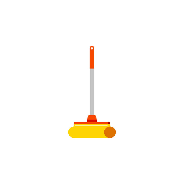 Isolated Sweep Flat Icon. Cleaner Vector Element Can Be Used For Sweep, Cleaner, Mop Design Concept. - Vektor, obrázek
