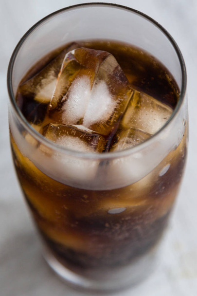 cola with ice cubes - Photo, Image