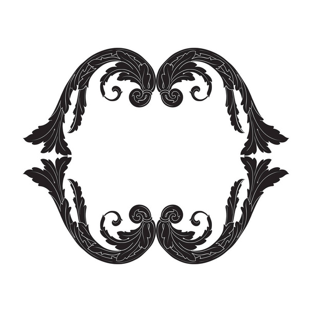 Ornament vintage baroque vector - Vector, Image
