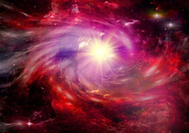 sterrenstelsel in een vrije ruimte - Foto, afbeelding