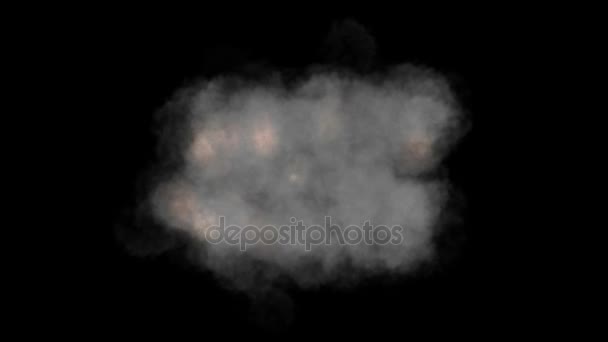 4k Explosion smoke fume particles battle background. - Footage, Video