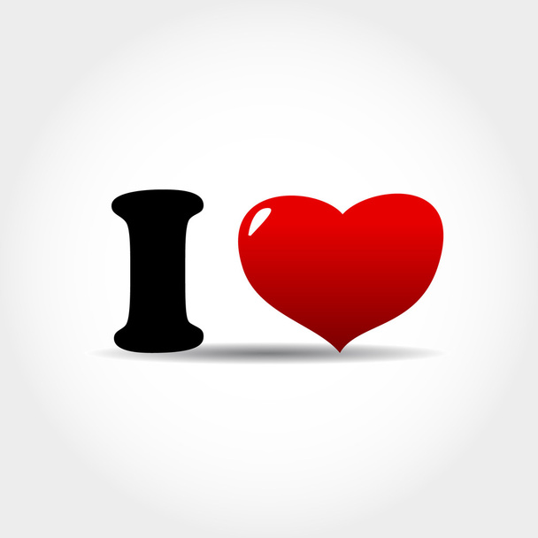 I love logo - Διάνυσμα, εικόνα