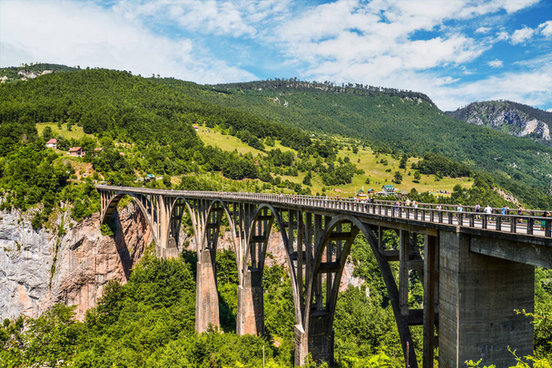 Durdevica Tara arc bridge - Fotoğraf, Görsel