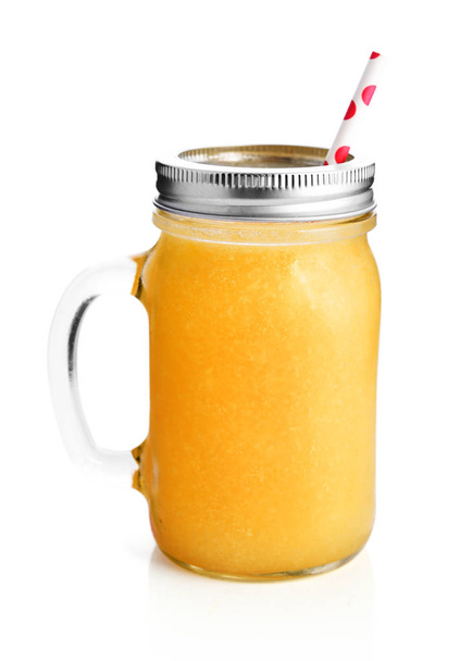 Healthy yellow smoothie - Photo, Image
