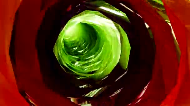 Latanie w niekończące się tunel kolorowy - Materiał filmowy, wideo