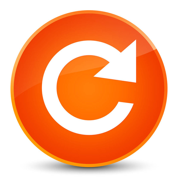 Reply rotate icon elegant orange round button - Φωτογραφία, εικόνα