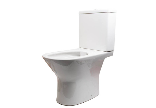 Witte wc-pot geïsoleerd - Foto, afbeelding