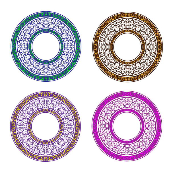 Circular ornament vector - Vektor, obrázek