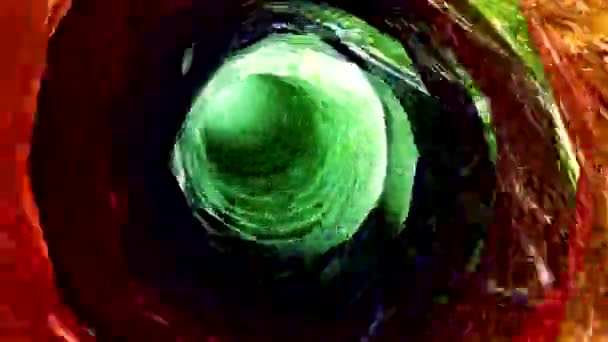 uçan bir sonsuz renkli tünelde - Video, Çekim