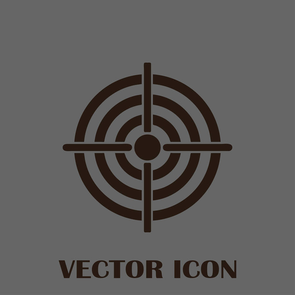 Doelpictogram, vectorillustratie voor webdesign - Vector, afbeelding