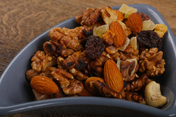 Nut mix in the bowl - Photo, Image