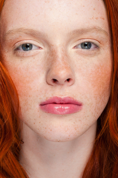 Wavy Red Hair - Foto, Imagen